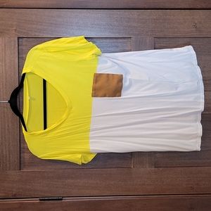 Canary Yellow and White Tee